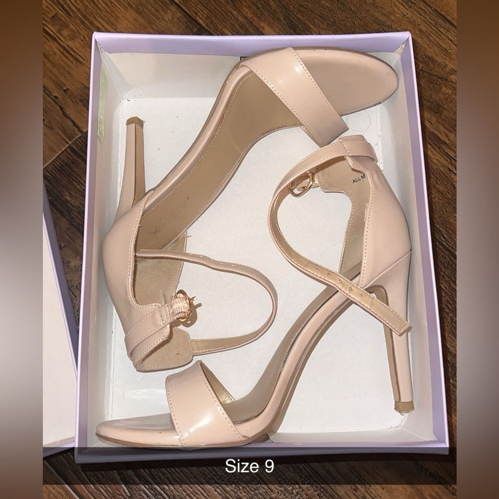 Elegant Nude High Heel Sandals